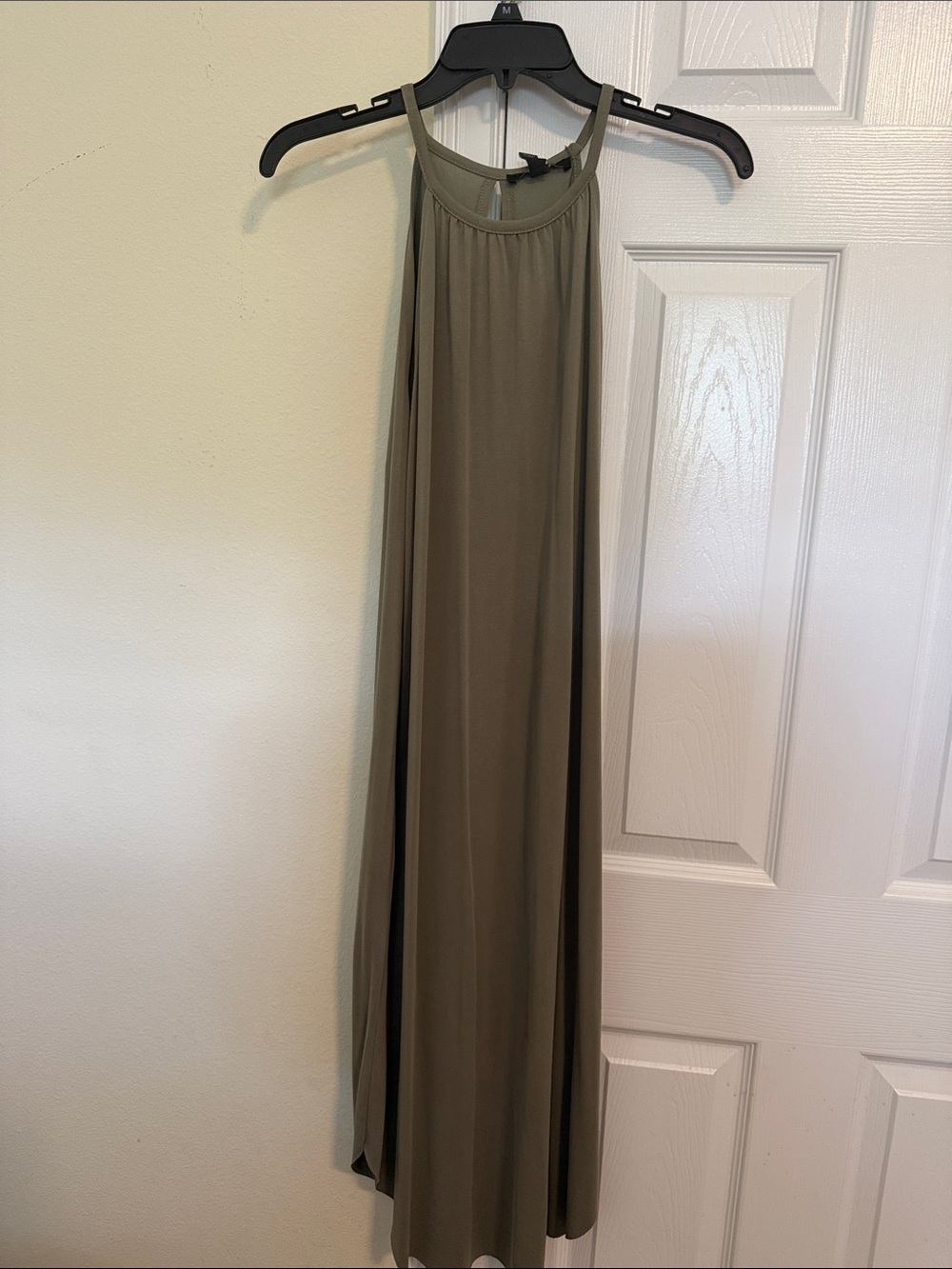 Forever 21 Olive Green High-Neck Maxi Skirt